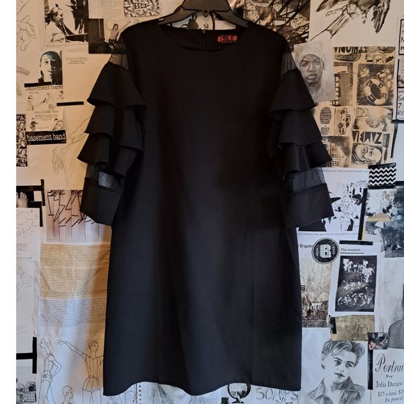Isle by Melis Kozan Dresses & Skirts - Dress with Ruffles & Sheer Sleeves